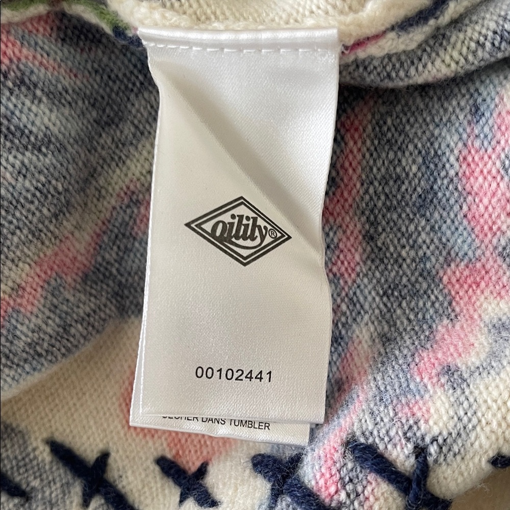 Oilily Cream and Blue Patterned Cardigan - Picture 13 of 13